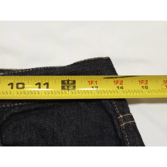 Sears Roebuck boys jeans size 16 dark wash 100% cotton mid rise adjustable wiast - Picture 10 of 11